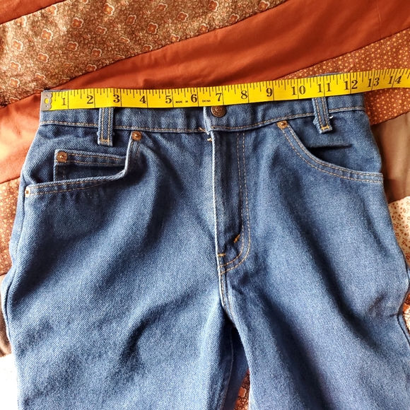 Levi's Vintage Orange Tab Boys Blue Jeans. 14 Regular. (27x27). USA made. EUC. - Picture 9 of 16